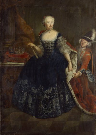 Elisabetta Cristina di Brunswick come regina da Antoine Pesne